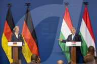 German far right leader Alice Weidel meets Viktor Orban