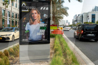 Julie Gayet On An Advertising In United Arab Emirates - Dubai