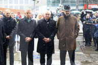 Stilles Gedenken am Ort des mutmasslichen Anschlags vom 13. Februar in Muenchen