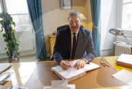 Portrait of Mathieu Darnaud President of the Les Republicains Group - Paris