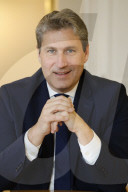 Portrait of Mathieu Darnaud President of the Les Republicains Group - Paris