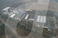 Das Rheinmetall Erprobungszentrum Unterlüss aus der Luft gesehen