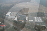 Das Rheinmetall Erprobungszentrum Unterlüss aus der Luft gesehen