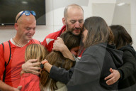 Three hostages released by Hamas arrive Israeli hospital
