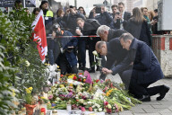 Nach dem Anschlag von München: Kanzler Scholz beim Gedenekn am Tatort