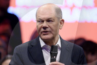 Olaf Scholz bei einer SPD Wahlveranstaltung im Löwenbräukeller in München