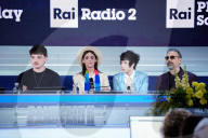 Press Conferenze of 75th Sanremo Music Festival 2025- conferenza stampa primi tre classificati 