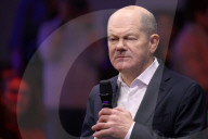 Olaf Scholz bei einer SPD Wahlveranstaltung im Löwenbräukeller in München
