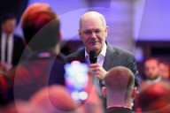 Olaf Scholz bei einer SPD Wahlveranstaltung im Löwenbräukeller in München