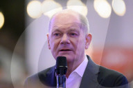 Olaf Scholz bei einer SPD Wahlveranstaltung im Löwenbräukeller in München