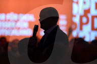 Olaf Scholz bei einer SPD Wahlveranstaltung im Löwenbräukeller in München