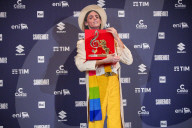 75th Sanremo Music Festival 2025 - photocall premio critica a Lucio Corsi