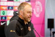 FCBARCELONA HEAD COACH HANSI FLICK IN NEWS CONFERENCE