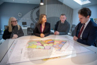 Rachel Reeves UK Chancellor of the Exchequer visits Fairham housing development in Nottingham