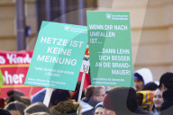 Kundgebung für Demokratie und Vielfalt in Berlin