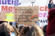 Kundgebung für Demokratie und Vielfalt in Berlin