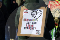 Kundgebung für Demokratie und Vielfalt in Berlin