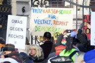 Kundgebung für Demokratie und Vielfalt in Berlin