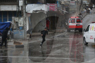 Israeli military vehicles and soldiers closed the entrances to the Old City of Nablus