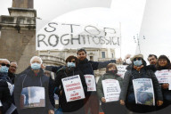 Roma, Manifestazione contro i Roghi Tossici