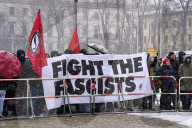 Demonstration und Gegendemonstration der AfD in München 