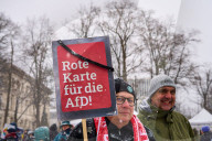 Demonstration und Gegendemonstration der AfD in München 
