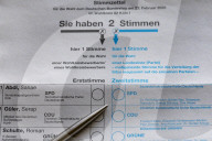 Wahlunterlagen zur diesjährigen Bundestagswahl