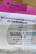 Wahlunterlagen zur diesjährigen Bundestagswahl