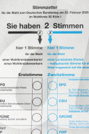 Wahlunterlagen zur diesjährigen Bundestagswahl