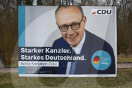 Wahlwerbung zur Bundestagswahl 2025