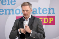 Christian LindnerLindner bei FDP Pk in Berlin