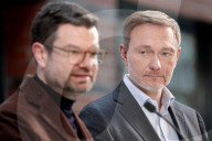 Buschmann + LindnerLindner bei FDP Pk in Berlin