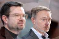 Buschmann + LindnerLindner bei FDP Pk in Berlin