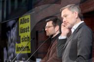 Buschmann + LindnerLindner bei FDP Pk in Berlin