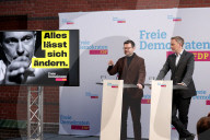 Buschmann + LindnerLindner bei FDP Pk in Berlin