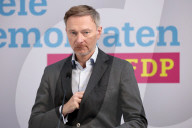Christian LindnerLindner bei FDP Pk in Berlin