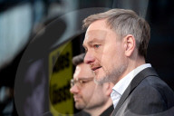 Buschmann + LindnerLindner bei FDP Pk in Berlin
