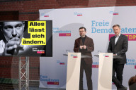 Buschmann + LindnerLindner bei FDP Pk in Berlin