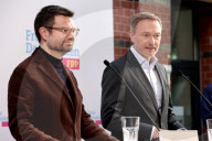 Buschmann + LindnerLindner bei FDP Pk in Berlin