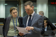 Eurogroup meeting in Brussels