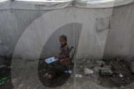 Gaza families living in camp