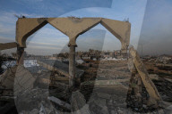 Gaza destruction after Israeli air strikes