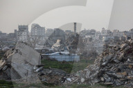 Gaza destruction after Israeli air strikes