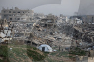 Gaza destruction after Israeli air strikes