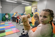 Underground school opens in Zaporizhzhia region as Russia targets children