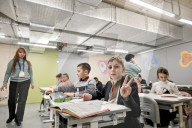 Underground school opens in Zaporizhzhia region as Russia targets children