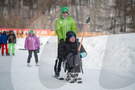 War veterans visit adaptive skiing training session in Kyiv