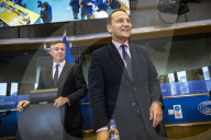 Polish Foreign Minister Rados?aw Sikorski outlines Poland's EU Presidency priorities at EU Parliament in Brussels, Belgium