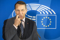 Polish Foreign Minister Rados?aw Sikorski outlines Poland's EU Presidency priorities at EU Parliament in Brussels, Belgium