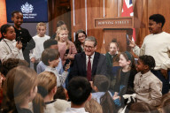 Prime Minister Keir Starmer hosts children's press conference